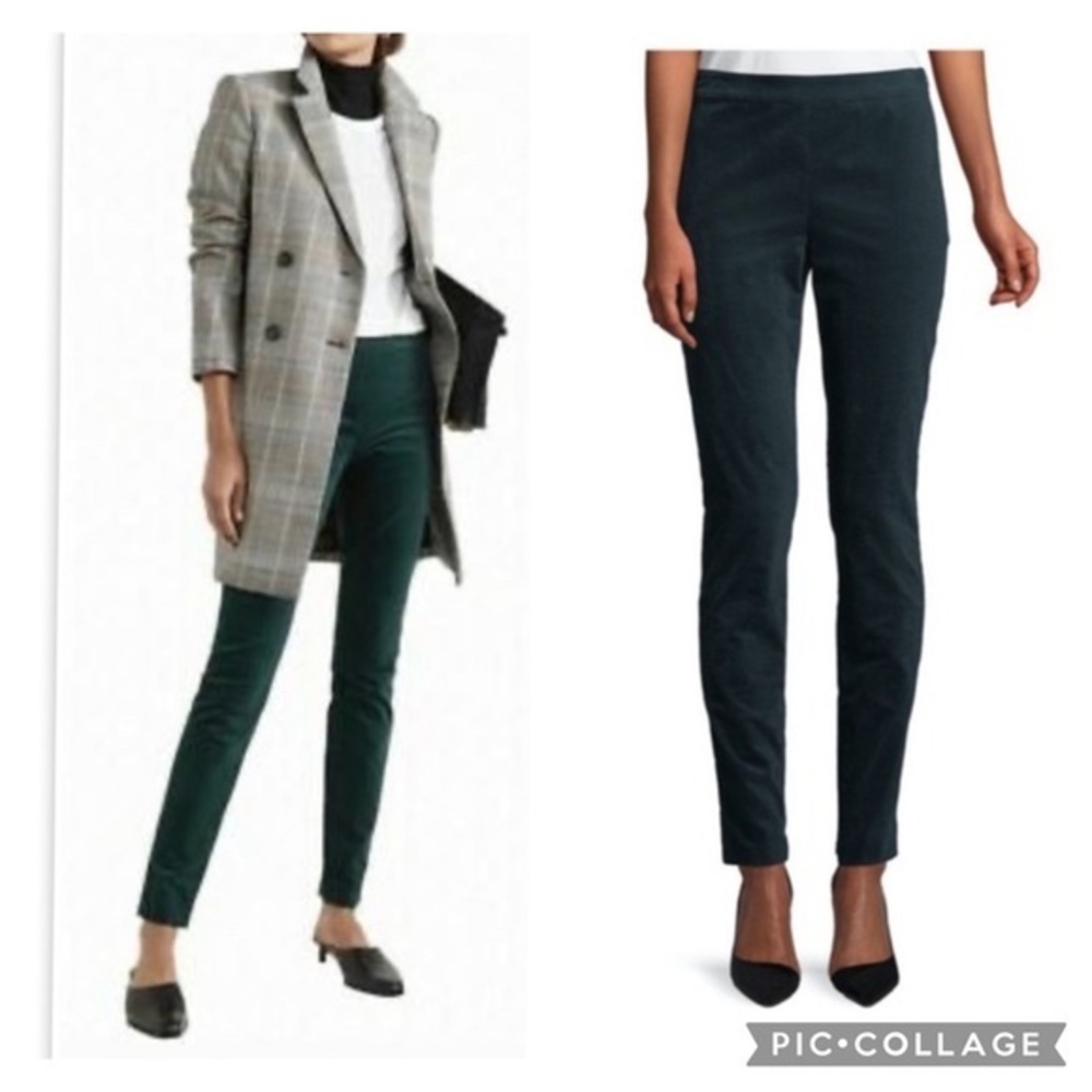 Theory Corduroy Pants Green Poplar Oslo Leggings size 6